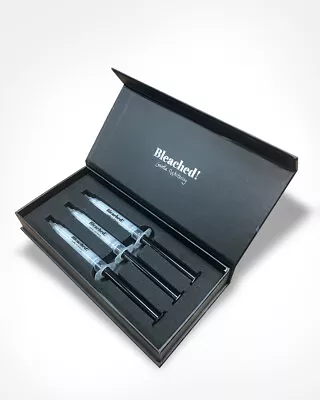 $64.99 • Buy Bleached! Peroxide Free Professional Teeth Whitening Refill Kit 3 X 3ml Syringes