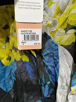 $70 • Buy Bnwt Alice Mccall Black Wild Frontier Midi Dress - Size 4 Au/0 Us (rrp $495)