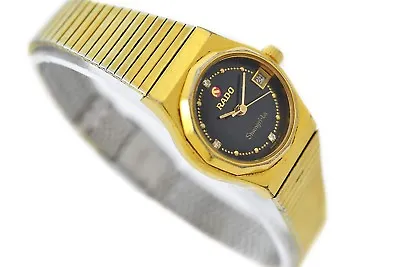 £226.10 • Buy Vintage Rado Shangri-la Gold Plated Automatic Ladies Petite Watch 1676 