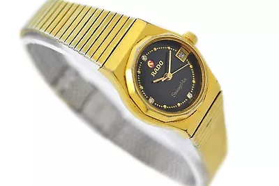 £226.10 • Buy Vintage Rado Shangri-la Gold Plated Automatic Ladies Petite Watch 1676 