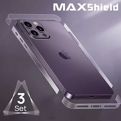 $4.50 • Buy 3X MAXSHIELD Fr IPhone 14 Plus 13 12 Pro MAX Mini Edge Sides Screen Protector