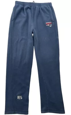 New England Patriots Jogger Sweatpants Vtg 90s NFL Football Blue Size Large EUC • $20.24