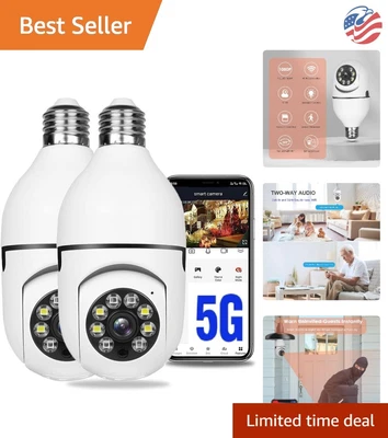 Outdoor Security Cameras - 2.4GHz & 5GHz WiFi - Motion Detection - Two-Way Audio • $48.99