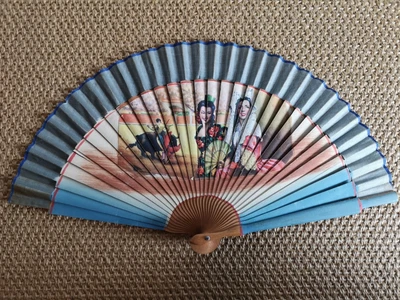 £10 • Buy Vintage Retro Wooden Painted Spanish Fan 1959's Or 60's