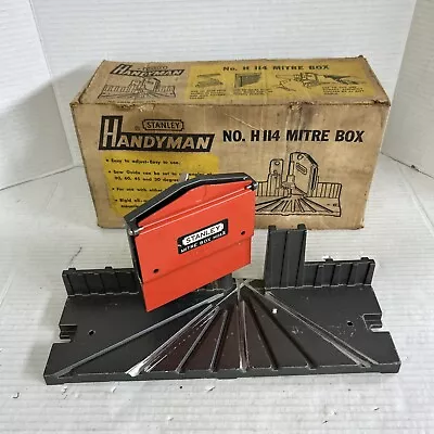 Stanley Handyman Mitre Box H114 With Original Box! NO SAW • $12.99