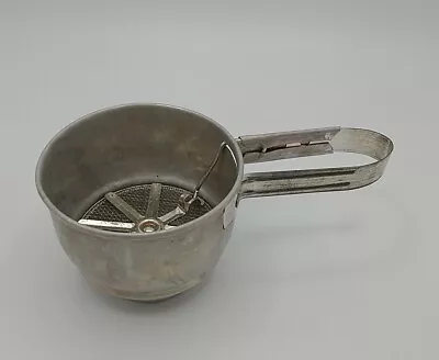 Vintage Foley Aluminum Flour Sifter Squeeze Handle One Cup Size • $9.80