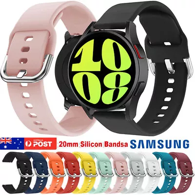 Samsung Galaxy Watch 6 5 4 3 Pro Active 40 44 43 47mm Wrist Band Strap Silicone • $4.99