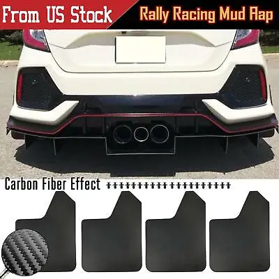 Wide Body Rally Mud Flaps Splash Guards Mudflaps For Honda Civic Type R Coupe Si • $26.99