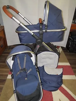 £175 • Buy Mothercare Journey Edit Navy Pram Pushchair