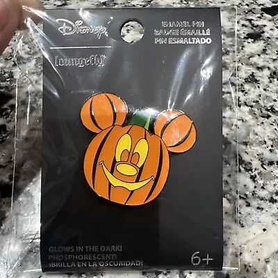 Loungefly Disney Mickey Mouse Pumpkin Glow-In-The-Dark Disney Pin 2023 NWT • $15