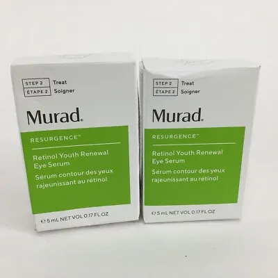 Murad Resurgence Retinol Youth Renewal Eye Serum 0.17 Oz (Lot Of 2) • $20.80