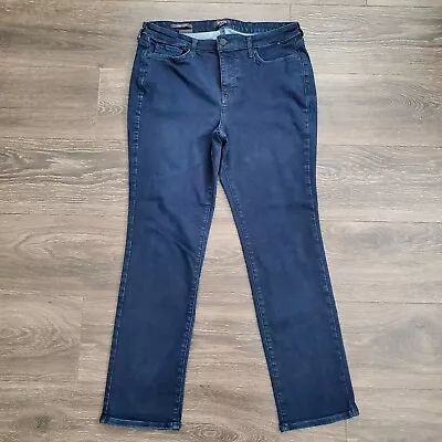 Nydj Sheri Slim Jeans Women's 12 High Rise Lift Tuck Stretch Denim 32x28.5 • $19.99