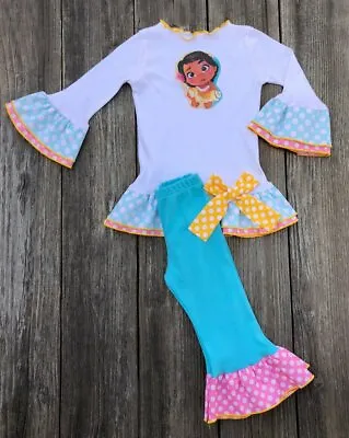 $38 • Buy Moana Toddler Tee & Pant Outfit- Cute Moana Girl Clothes- Moana Birthday Party 
