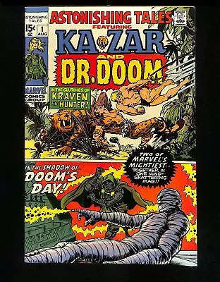 Astonishing Tales #1 Ka-Zar Doctor Doom Solo Plus Kraven! Marvel 1970 • $0.99