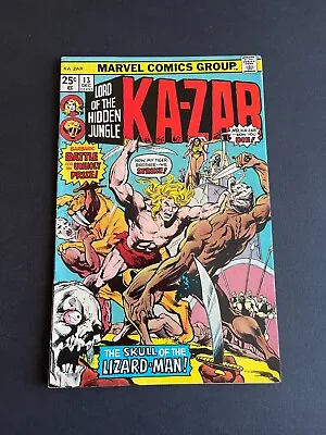 Ka-Zar #13 - The Skull Of The Lizard-Man (Marvel 1974) Fine/VF • £6.57