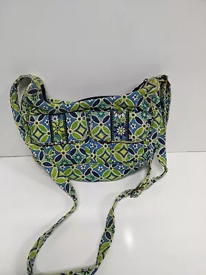 Vera Bradley Libby In Daisy Daisy Crossbody Bag Handbag. GreenBlue • $6.96