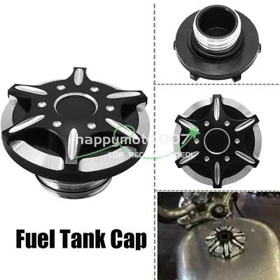 Motorcycle Fuel Gas Cap Oil Tank Cover For Harley Dyna Softail Sportster XL883 • $25.29