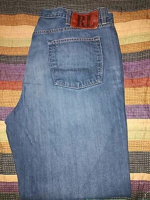 Men's Polo Ralph Lauren ASHMORE Jeans 44x32 Size 44 Dark Wash • $18.99