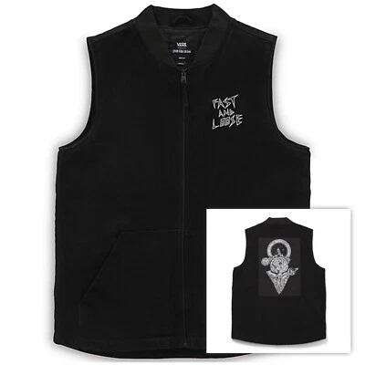 $109.50 • Buy Brand New Mens Vans Fast And Loose Denim Vest Black Size Medium 