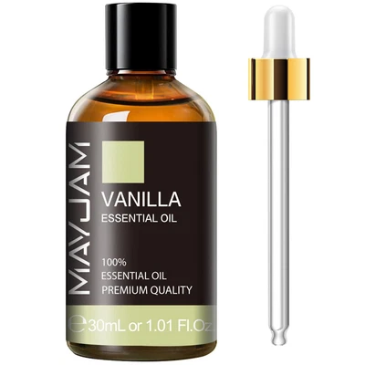 £7.99 • Buy Vanilla Essential Oil 30ml/1.01fl.oz,MAYJAM Premium Oils For Aromatherapy,Diffus
