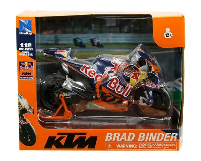 New Ray Motorcycles 1:12 KTM Red Bull #33 Brad Binder Factory Racing 58383 • $27.99