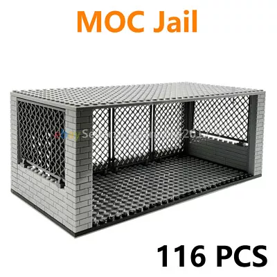 MOC Military Custom Cage Prison Jail Building Blocks PDF Paper Instructions Set • $29.94