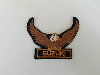 $12.99 • Buy Vintage Sew On Motorcycle Jacket Patch Suzuki 3 Inch Wide