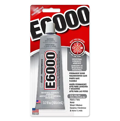 £16.45 • Buy E6000 Multi Purpose Industrial Strength Adhesive Glue Clear 3.7fl Oz 109.4ml USA
