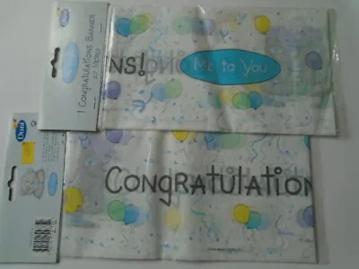 2 X Me To You Congratulations Wall Banner NEW BNIP • £2.99