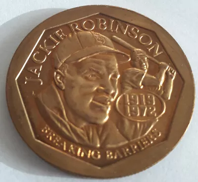 MLB 50th Anniversary 1947-1997 Jackie Robinson Breaking Barriers Coin • £10.27