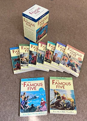 £9.99 • Buy Famous Five Enid Blyton Books 9 Illustrated Paperback Books 7 Book Box Set + 2
