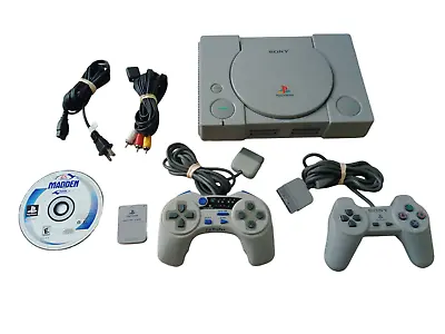 $123.49 • Buy SCPH-7501 PlayStation (PSX) Console Bundle W/2 Controllers 1 Game 1 Memory Card