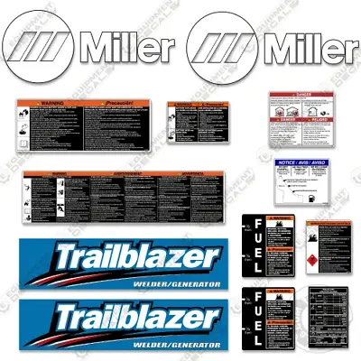 Fits Miller Trailblazer Decal Kit Generator Welder Replacement Stickers  • $74.95