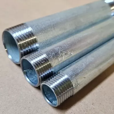 £1.70 • Buy GALVANISED STEEL PIPE / TUBE (1/2  To 1 ) Threaded Both Ends EN10255 BSPT