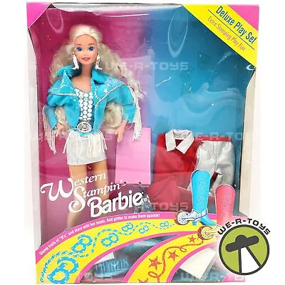 Barbie Western Stampin' Barbie Doll Deluxe Play Set RARE 1993 Mattel NRFB • $67.45