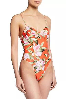 Mara Hoffman NWT  Womens Floral Molded Cup One Piece Swimsuit Small • $98