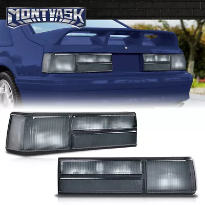 Fit For 87-93 Ford Mustang LX Smoke Tail Lights Brake Lamps Left+Right Side • $69.90