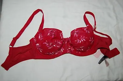 Panache Tango Balconnet Bra Scarlet Underwired Non Padded UK 32D BNWT • £15.99