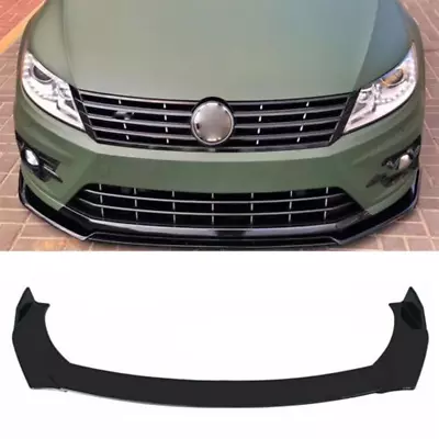 $47.11 • Buy For VW Passat B7 B8 CC Front Bumper Lip Body Kit Spoiler Splitter Glossy Black