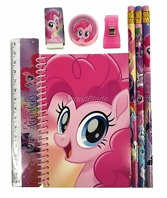 My Little Pony Hot Pink Stationary Set Pencils Ruler Eraser 8pc  • $2.99