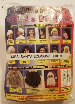 NIB. Mrs. Santa Party Time By Morris Wig. One Size Fits All! Last One!   P19#6dr • $9.99