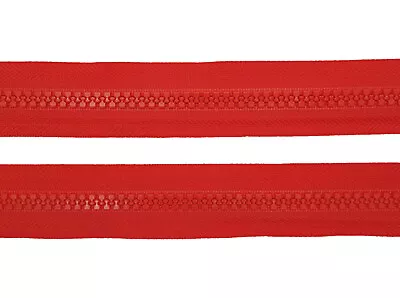 YKK Red No 10 VF Chain Vislon Coil Zipper P17 Fashion Zip Textiles Fastener Trim • £3.20