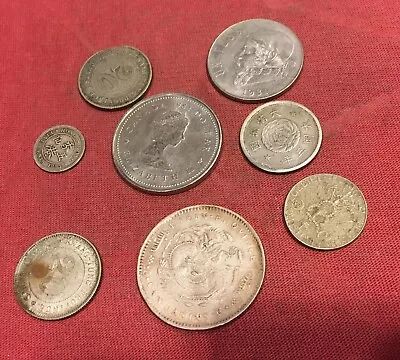 Lot Of 8 Mixed China And World Coins • $5