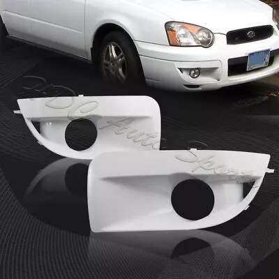 For 2004-2005 Subaru Impreza WRX STi White Fog Light Lamp Bumper Bezel Cover Cap • $37.99