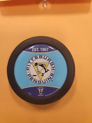 Pittsburgh Penguins Vintage Puck Second Six Expansion Teams Logo • $15