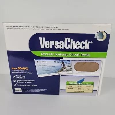 VersaCheck Refills Form #3000 Color Blue 750 Total Checks Box Of 250 Sheets • $9.99