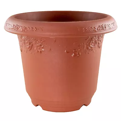 Japanese Round Plastic Cascade Bonsai Pot & Orchid Planter 10 X 10 X 8  - Brown • $13.99