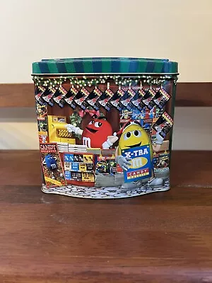 Collectible: M&M's 2001 Season's Greetings Candy Tin Mint Condition 5  X 6  • $9