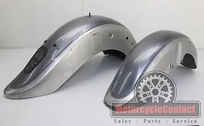 06-09 V Star 650 Classic Front Rear Back Wheel Fender Oem Metal Tire Hugger Pair • $280.49