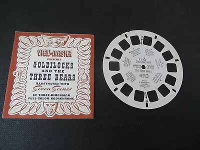 Viewmasters Goldilocks & The Three Bears FT-6 Book & Reel  • $10